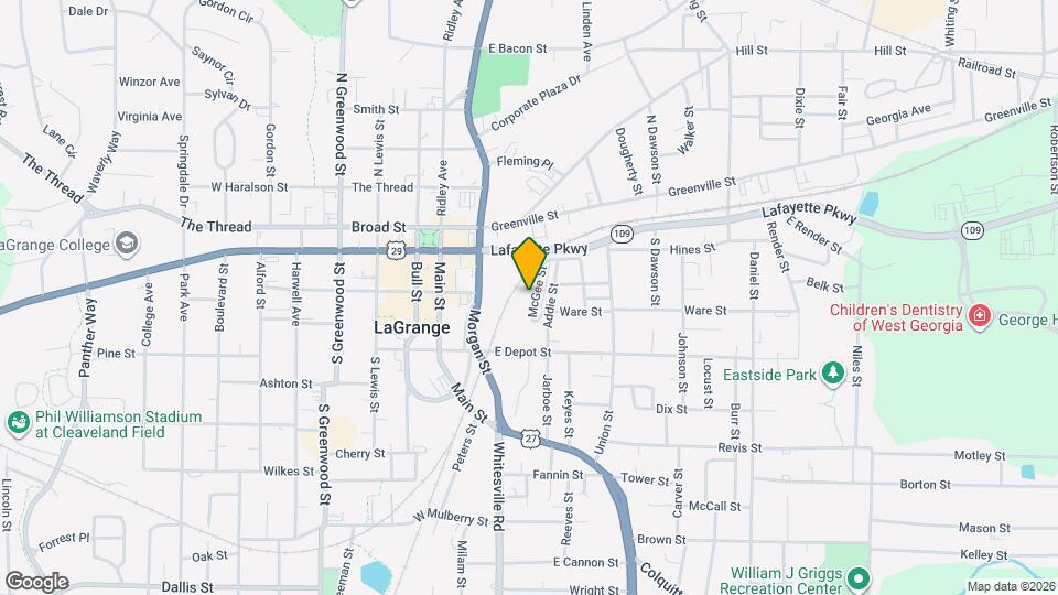 112 McGee St Map and Location Details