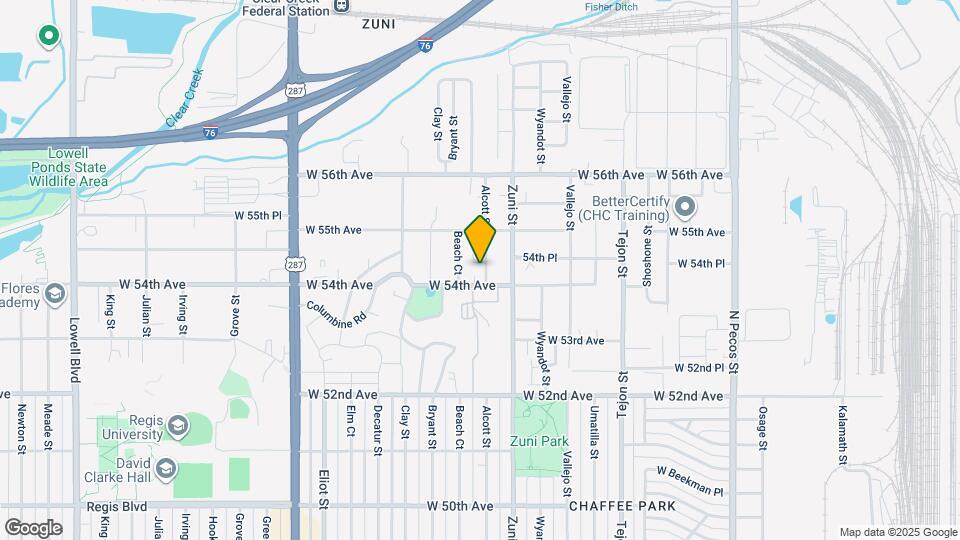 5411 Alcott St Map and Location Details
