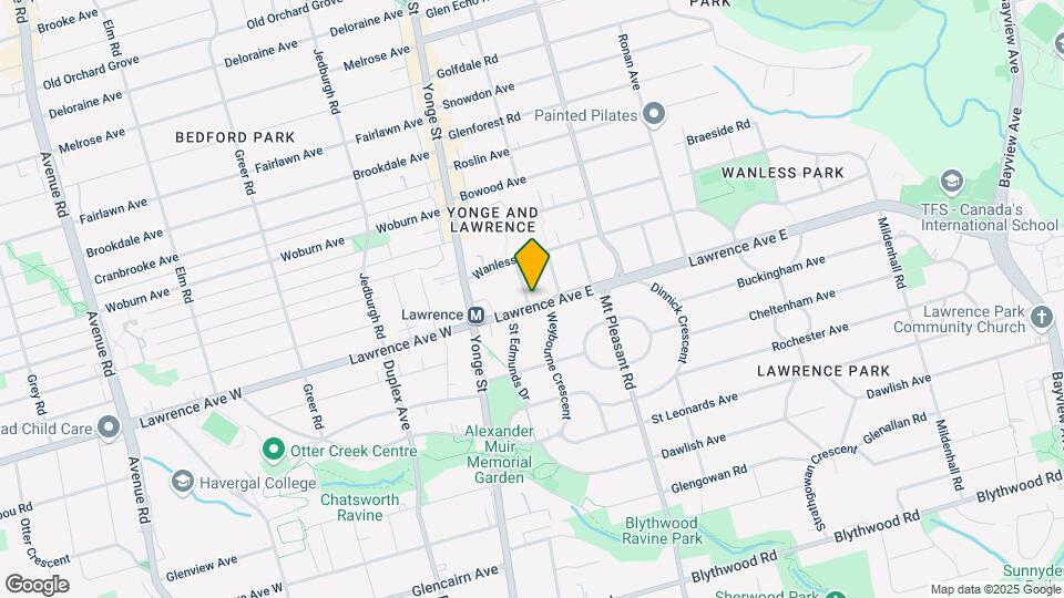 44 Lawrence Ave E Map and Location Details
