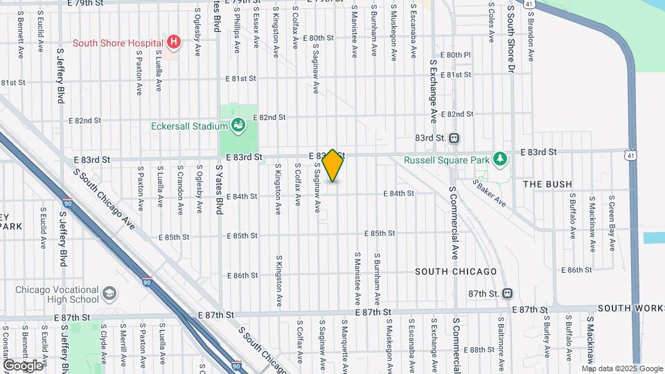 8350 S Marquette Ave-Unit -1R Map and Location Details