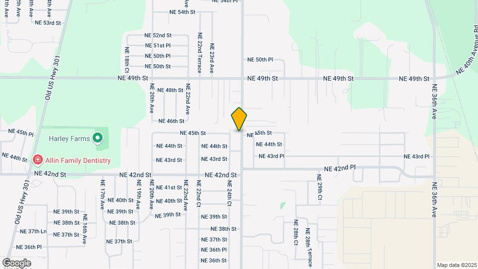 4460 NE 25th Ave Map and Location Details