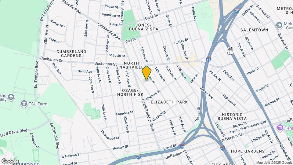 1611 Century St Map and Location Details