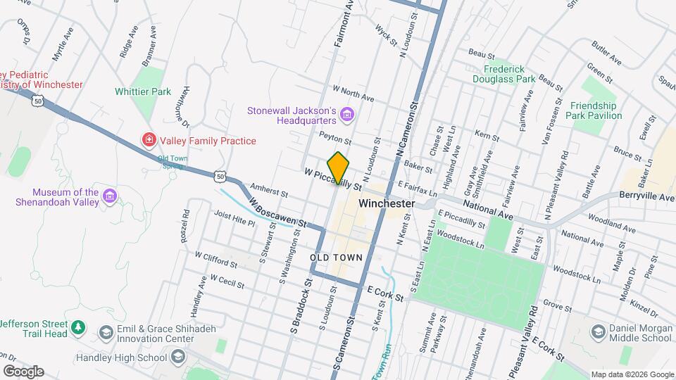 126 N Braddock St Mapa y Detalles de la Ubicación