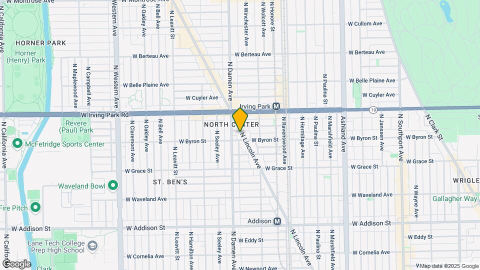 3912 N Lincoln Ave Map and Location Details
