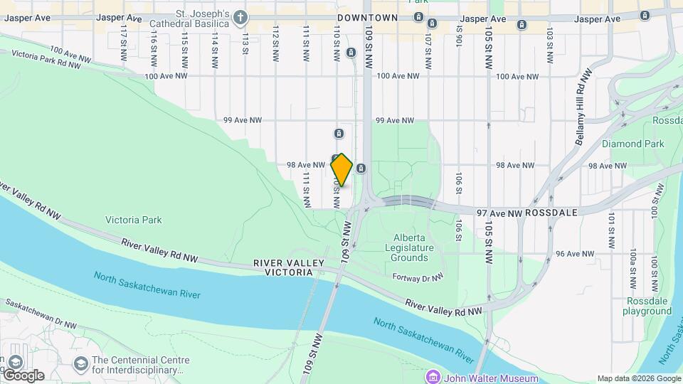 9715-1110 110 St NW Map and Location Details