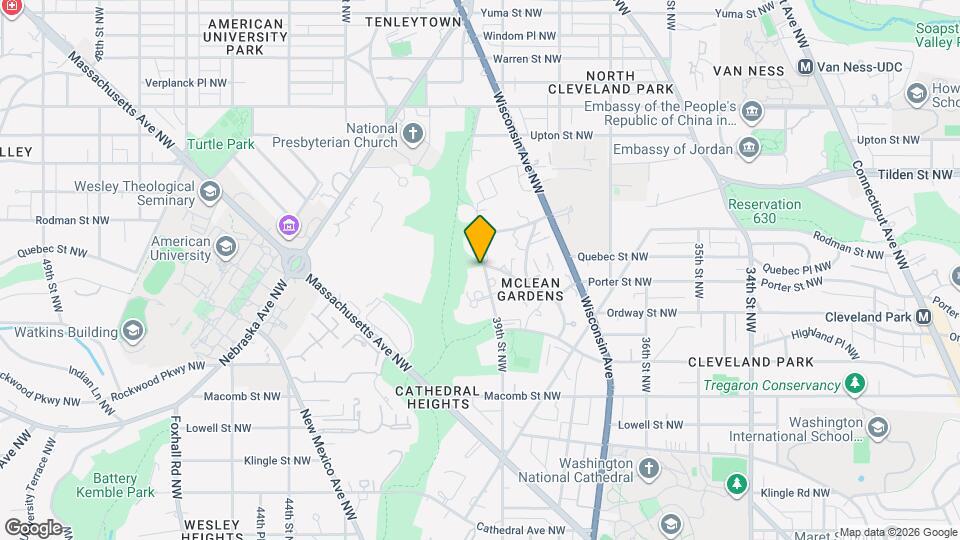 3650 39th St NW, Unit 517 Map and Location Details