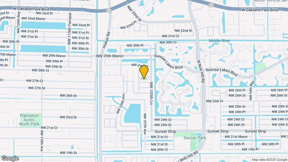 10651 NW 28th St Map and Location Details