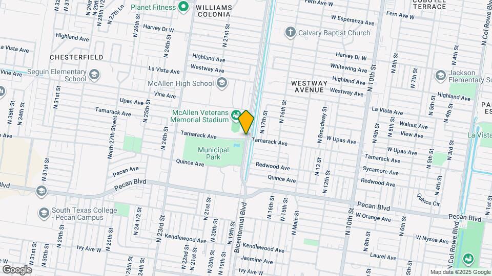 2421 W Tamarack Ave Map and Location Details