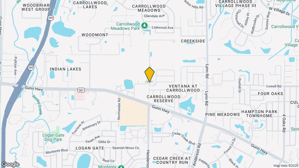 13107 Canopy Creek Dr Map and Location Details