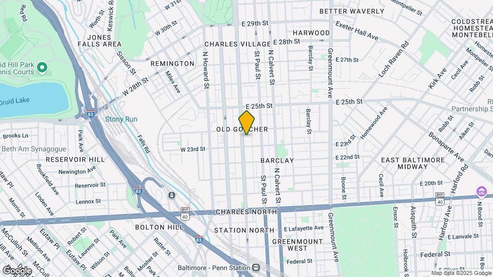 2315 N Charles St Mapa y Detalles de la Ubicación