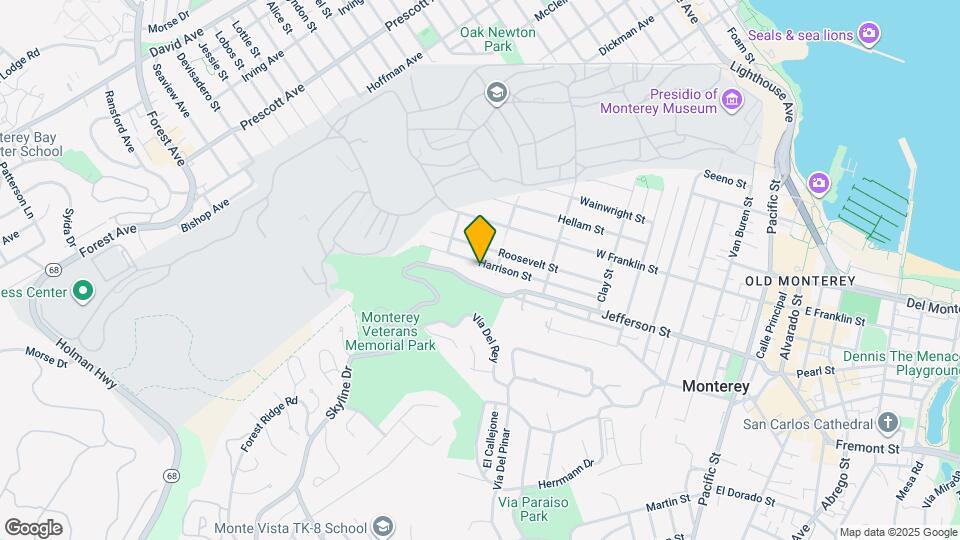 1129 Harrison St Map and Location Details