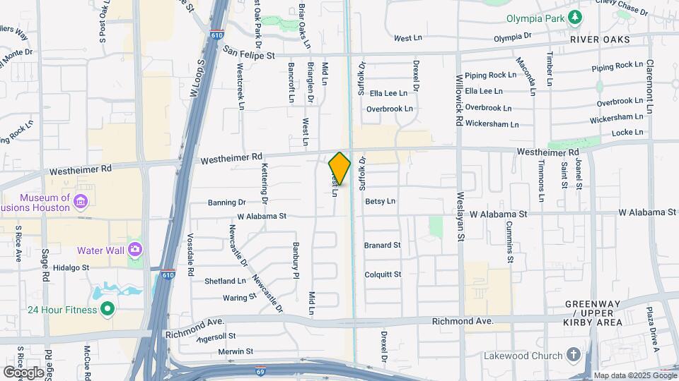 2805 West Ln Map and Location Details