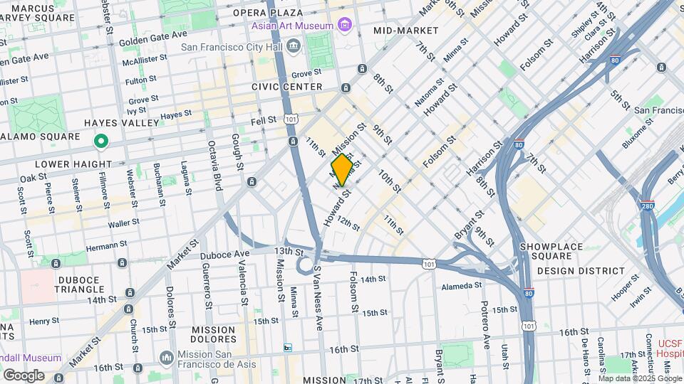 1540 Howard Street Map and Location Details