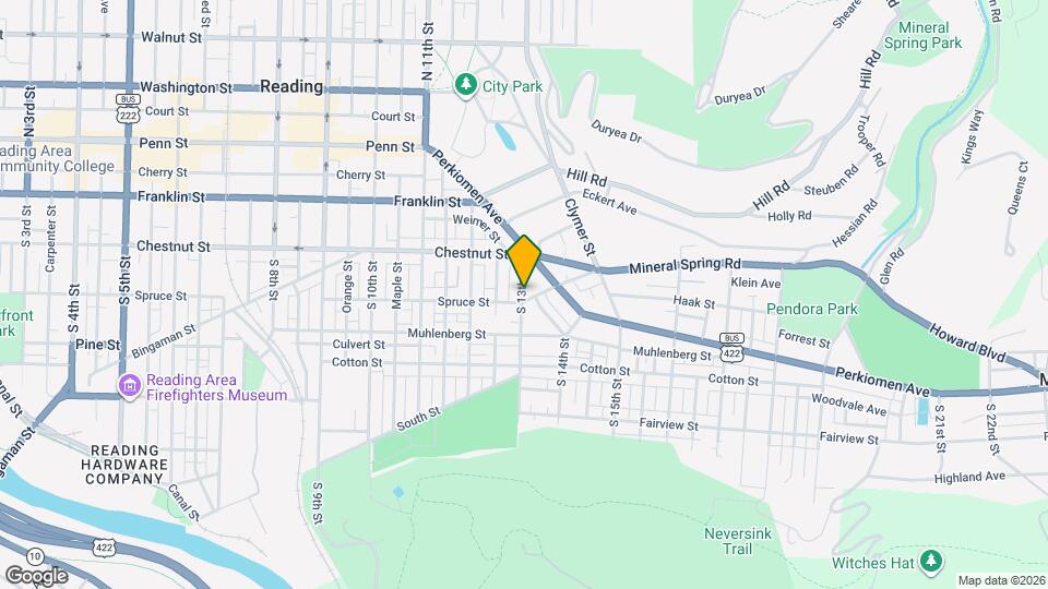 253 S 13th St Map and Location Details