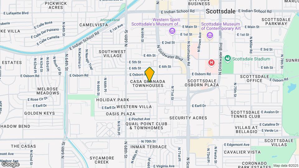 6941 E Osborn Rd Map and Location Details
