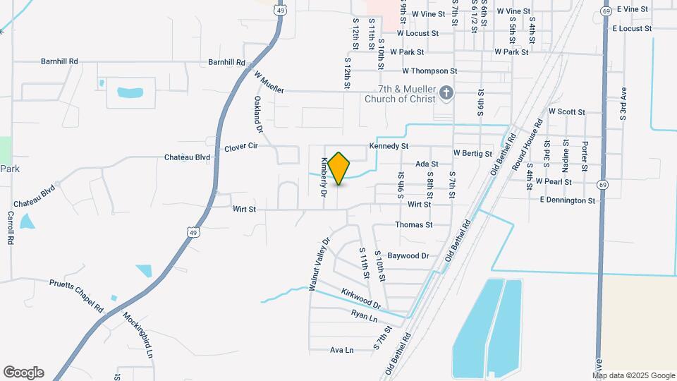 1404 S 12th St Map and Location Details
