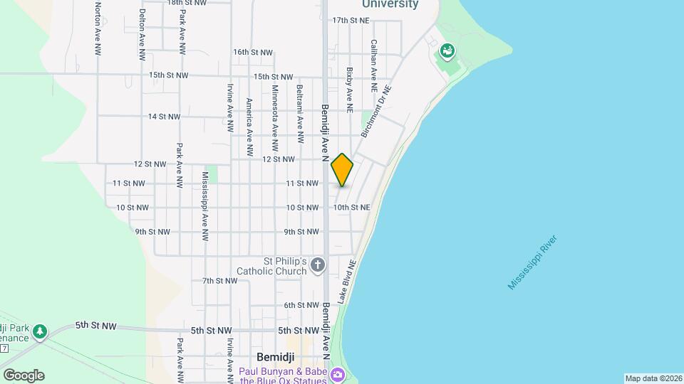 1014 Birchmont Dr NE Map and Location Details