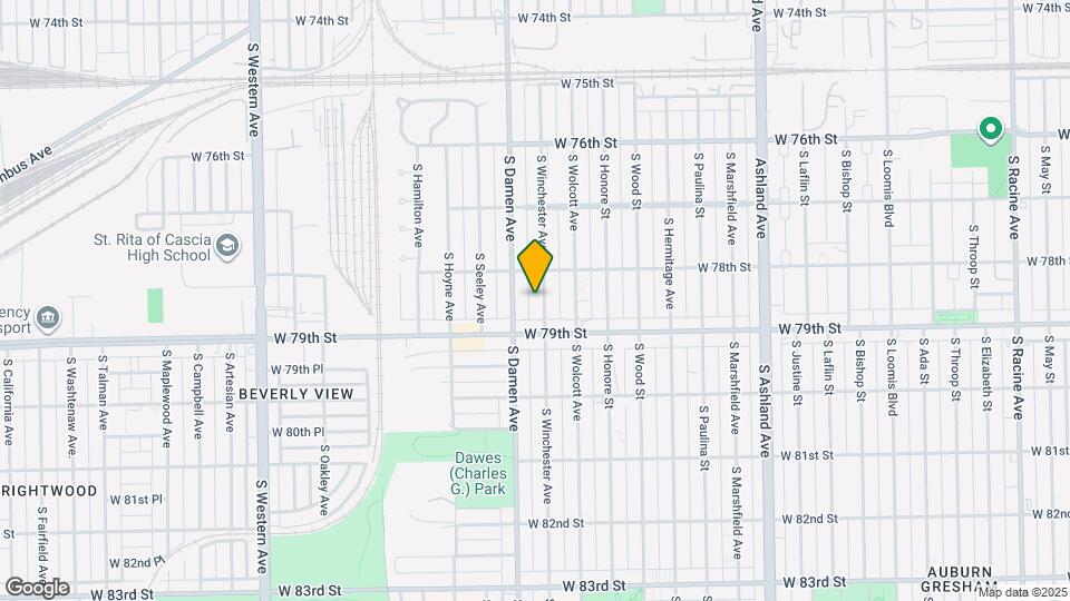 7828 S Winchester Ave Map and Location Details