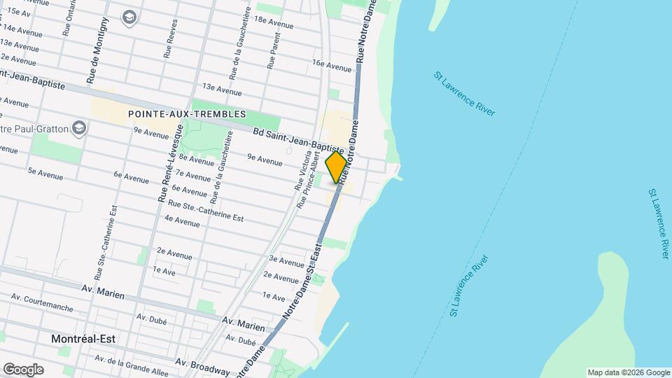 11911 Notre-Dame Rue E Map and Location Details