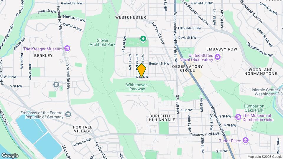 3926 W St NW Mapa y Detalles de la Ubicación