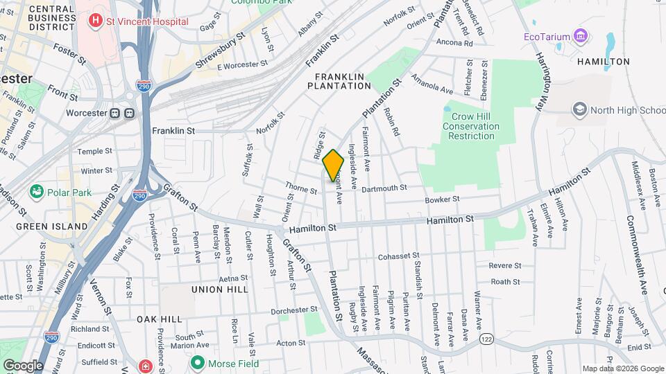 5 Dartmouth St, Unit 1 Map and Location Details