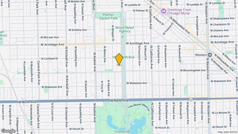 1820 N Humboldt Blvd, Unit S Mapa y Detalles de la Ubicación