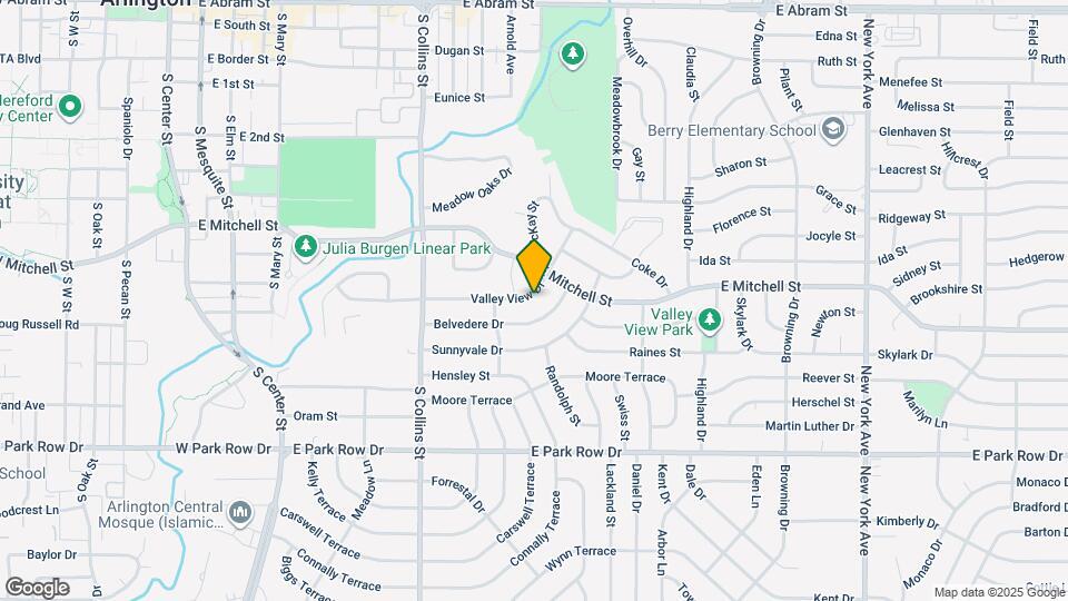 1202 Valley View Dr Map and Location Details