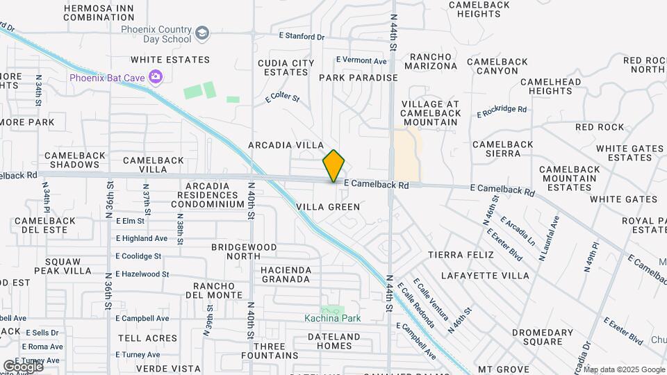 4201 E Camelback Rd Map and Location Details