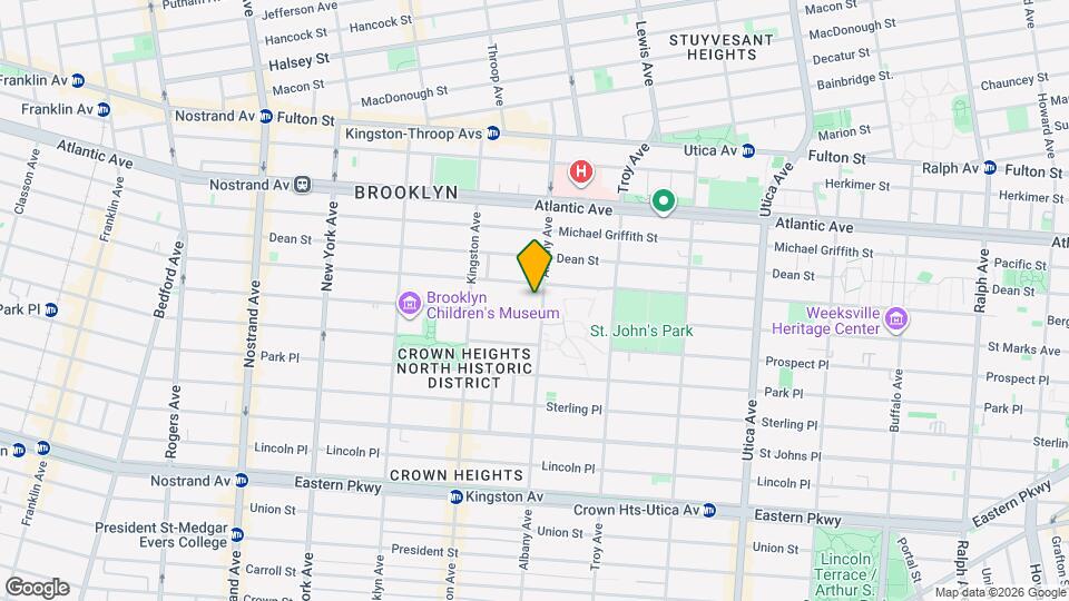 164 Albany Avenue Map and Location Details