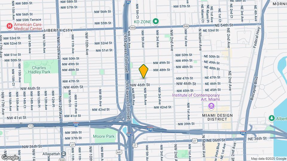500 NW 47th St Map and Location Details