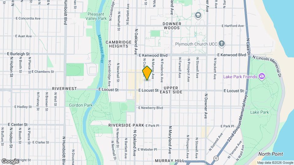 2936 N Cramer St Map and Location Details