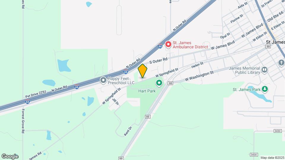 1205 W Springfield St Map and Location Details