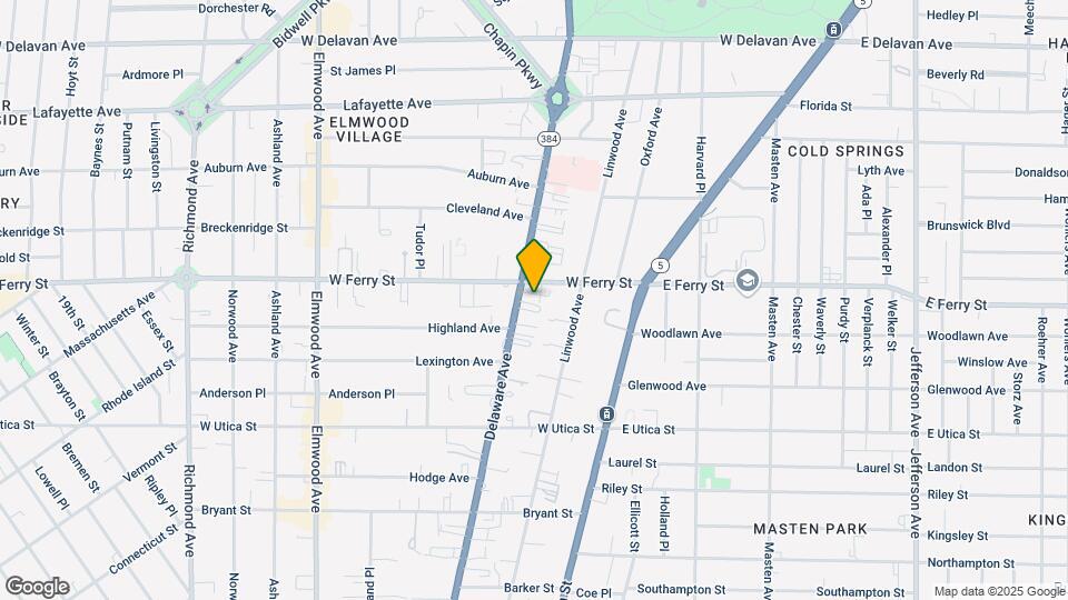1141 Delaware Ave Map and Location Details