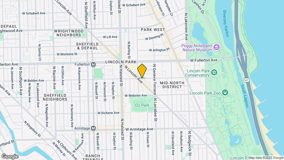 2269 N Lincoln Ave Map and Location Details