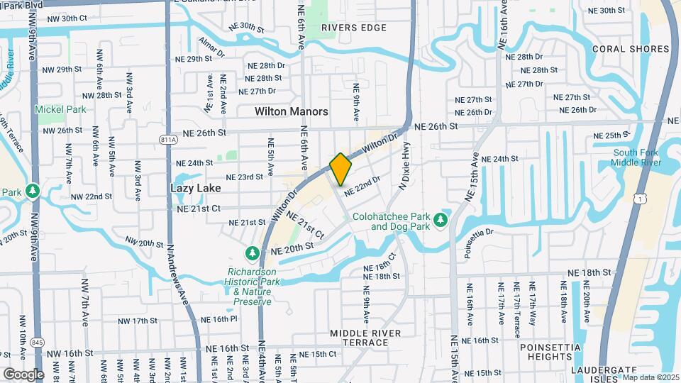 709 NE 22nd Dr Map and Location Details