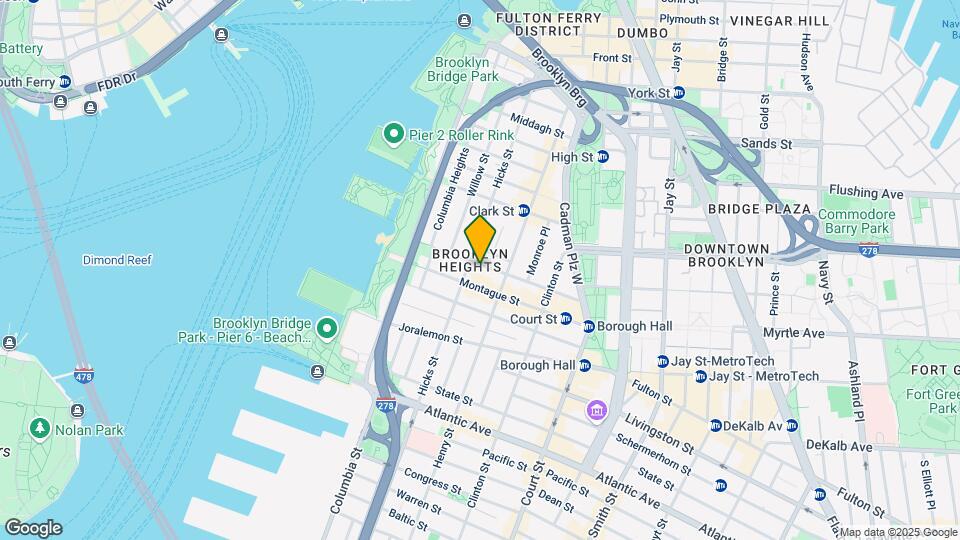 54 Pierrepont St Mapa y Detalles de la Ubicación
