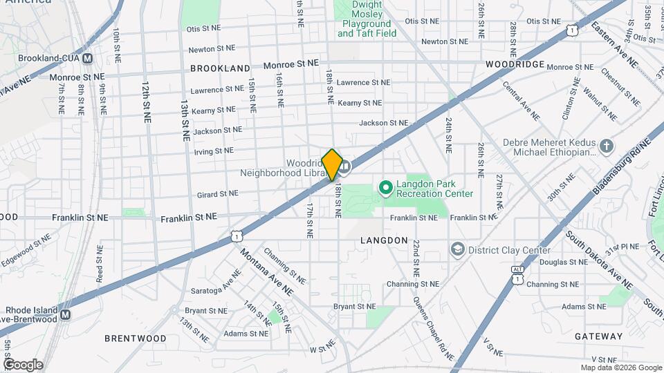 1731 Rhode Island Ave NE Map and Location Details