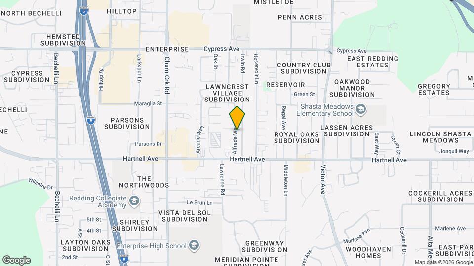 2891 Alfreda Way Mapa y Detalles de la Ubicación