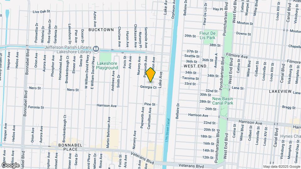 1304 Carrollton Ave Mapa y Detalles de la Ubicación
