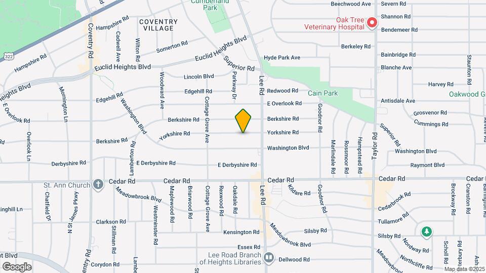 3154 Yorkshire Rd Map and Location Details
