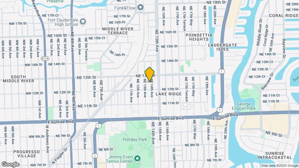 1219 NE 14th Ave Mapa y Detalles de la Ubicación