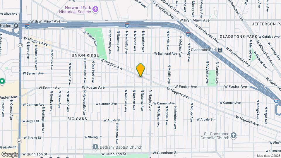 6441 W Higgins Ave Mapa y Detalles de la Ubicación