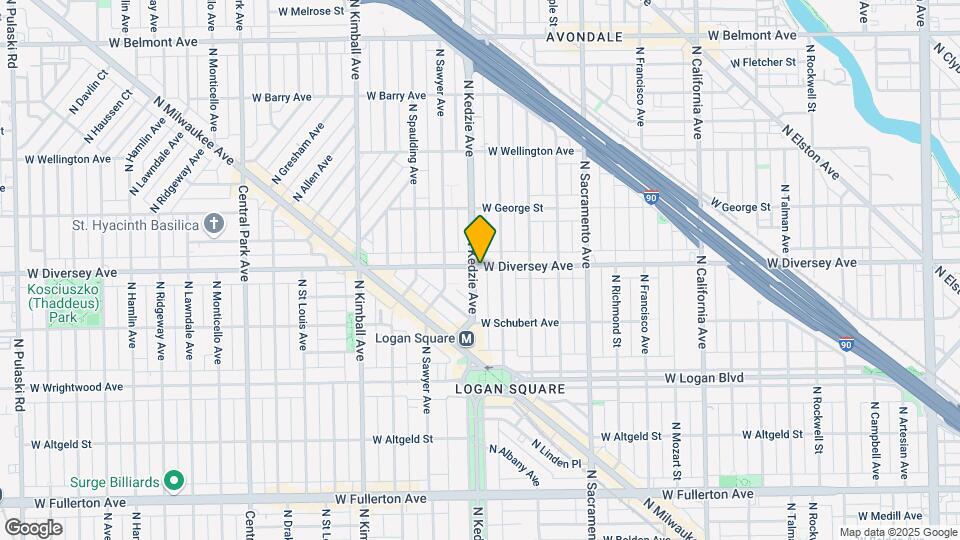 3156 W Diversey Map and Location Details