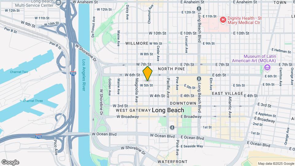 401 W 5th St Map and Location Details