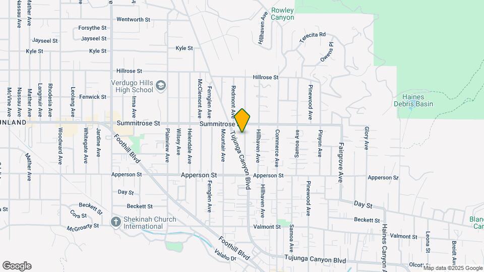10435 Las Lunitas Ave Map and Location Details