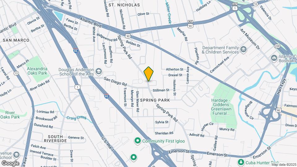 2441 Spring Park Rd Map and Location Details