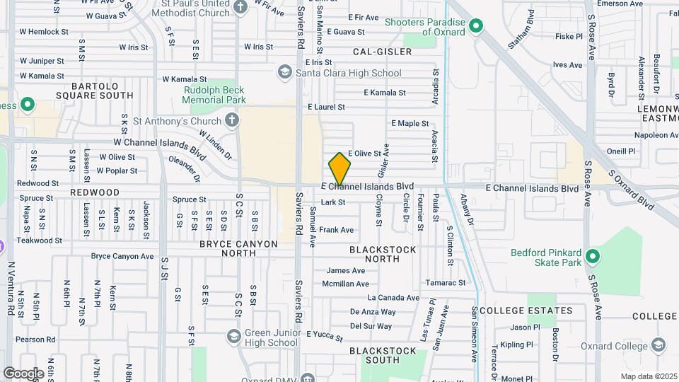 128 E Channel Islands Blvd Map and Location Details