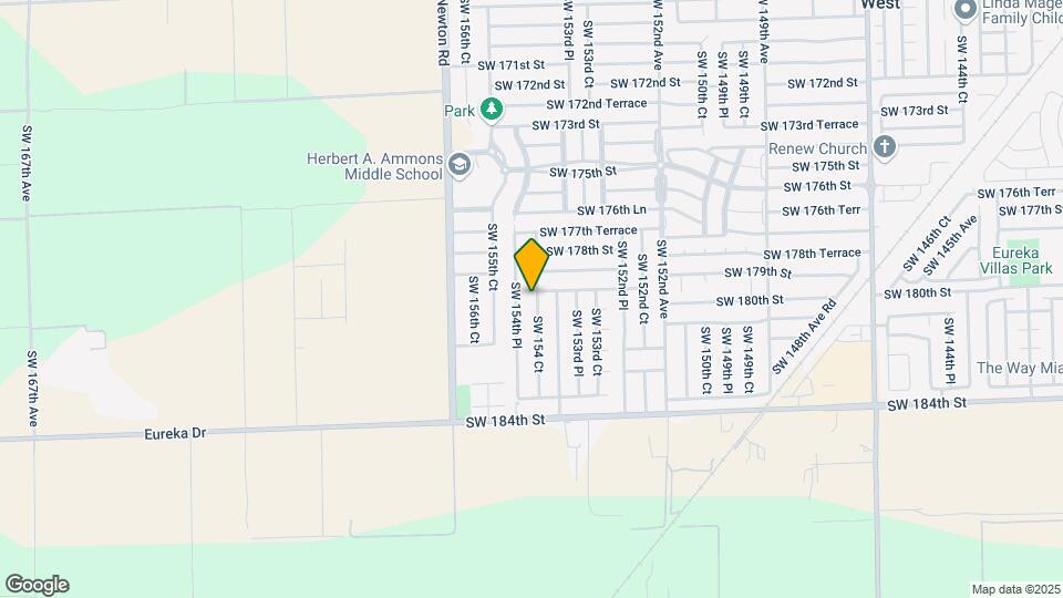 17958 SW 154 Ct Map and Location Details