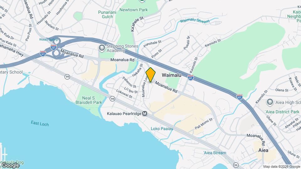 98-650-650 Moanalua Loop Map and Location Details