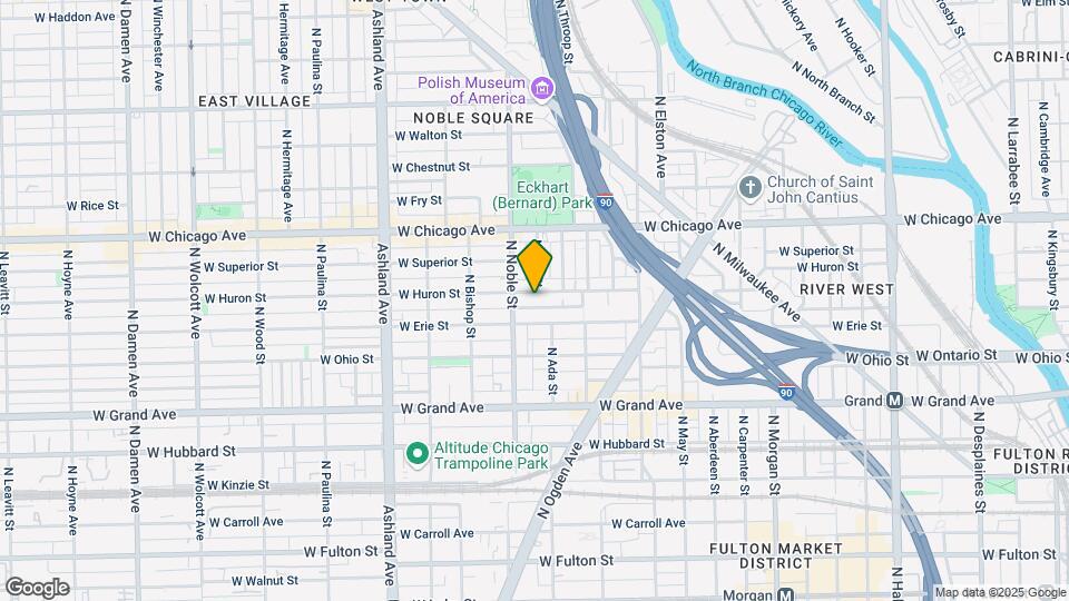 1349 W Huron St Map and Location Details